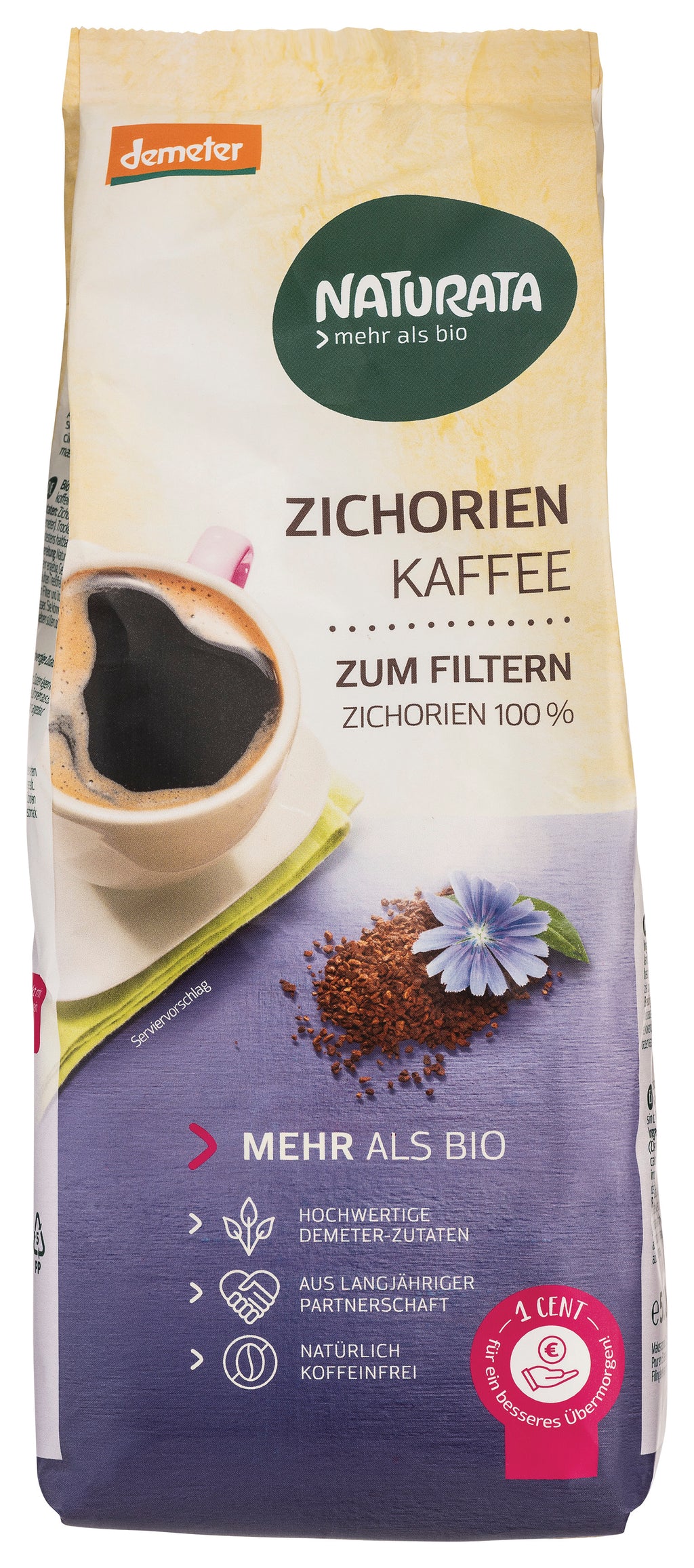 Zichorienkaffee zum Filtern demeter 500 g