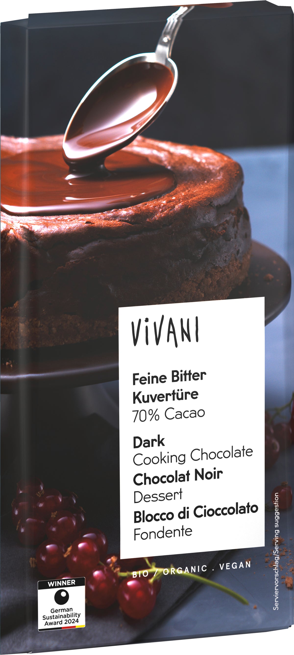 Kuvertüre Feine Bitter 70% Cacao 150 g