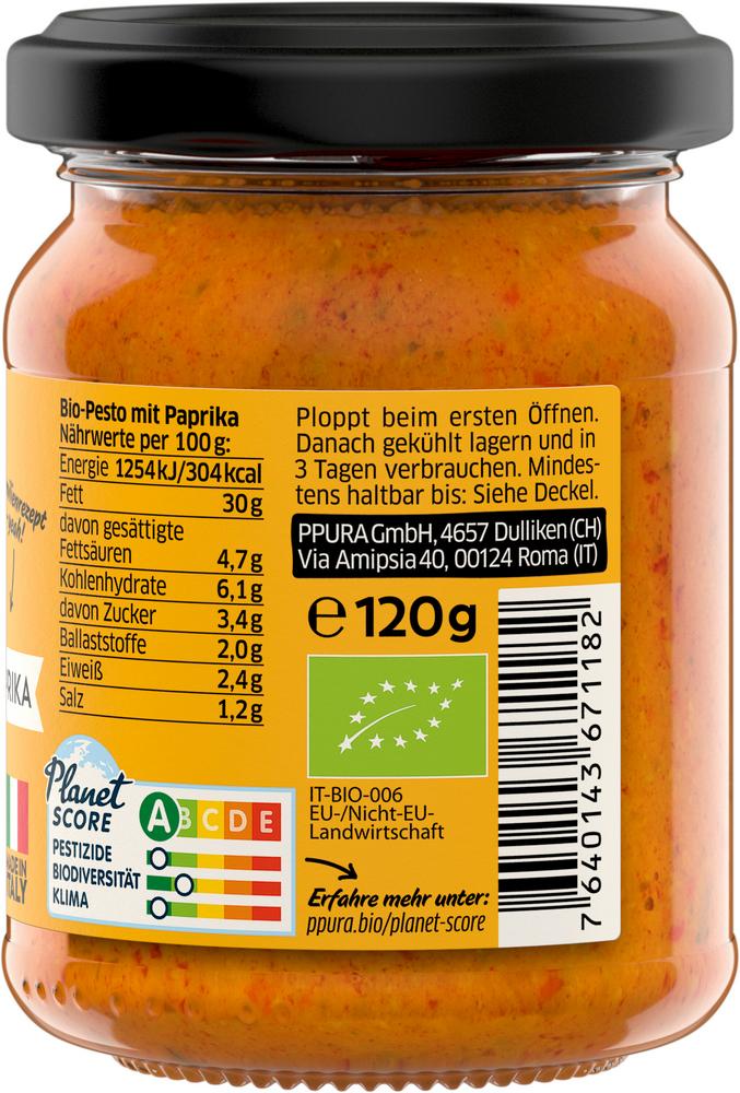 Pesto Vegane Calabrese mit Paprika 120 g
