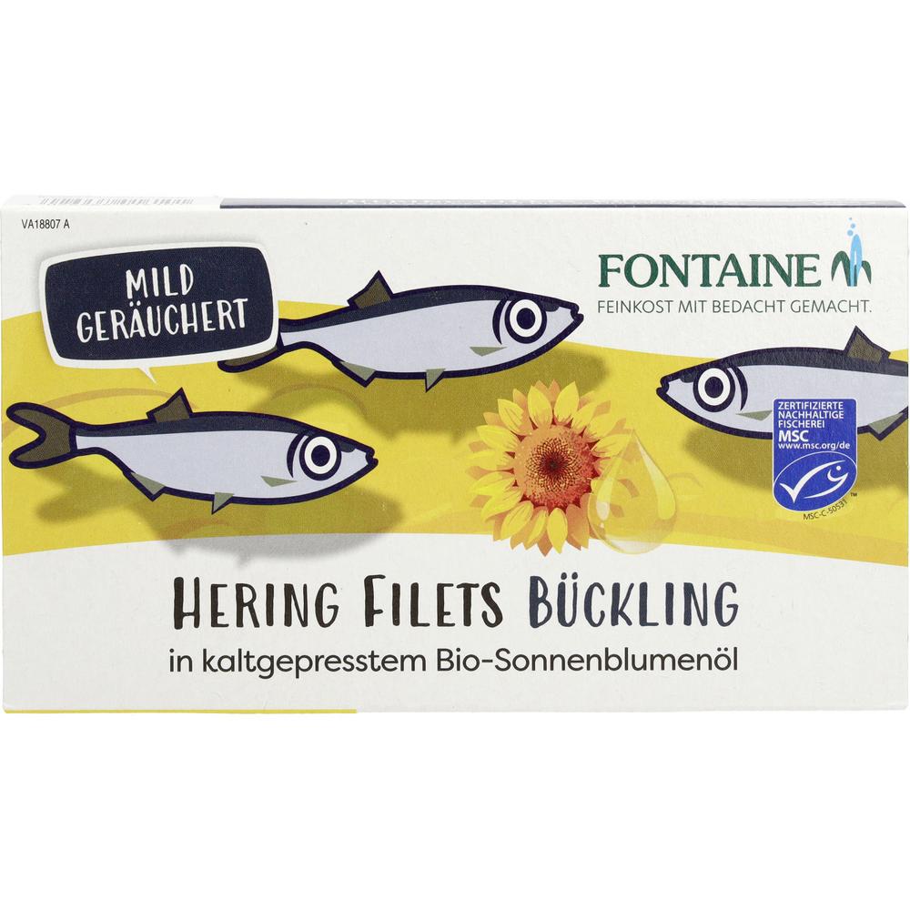Bücklingsfilets in Bio-Sonnenblumenöl 190 g