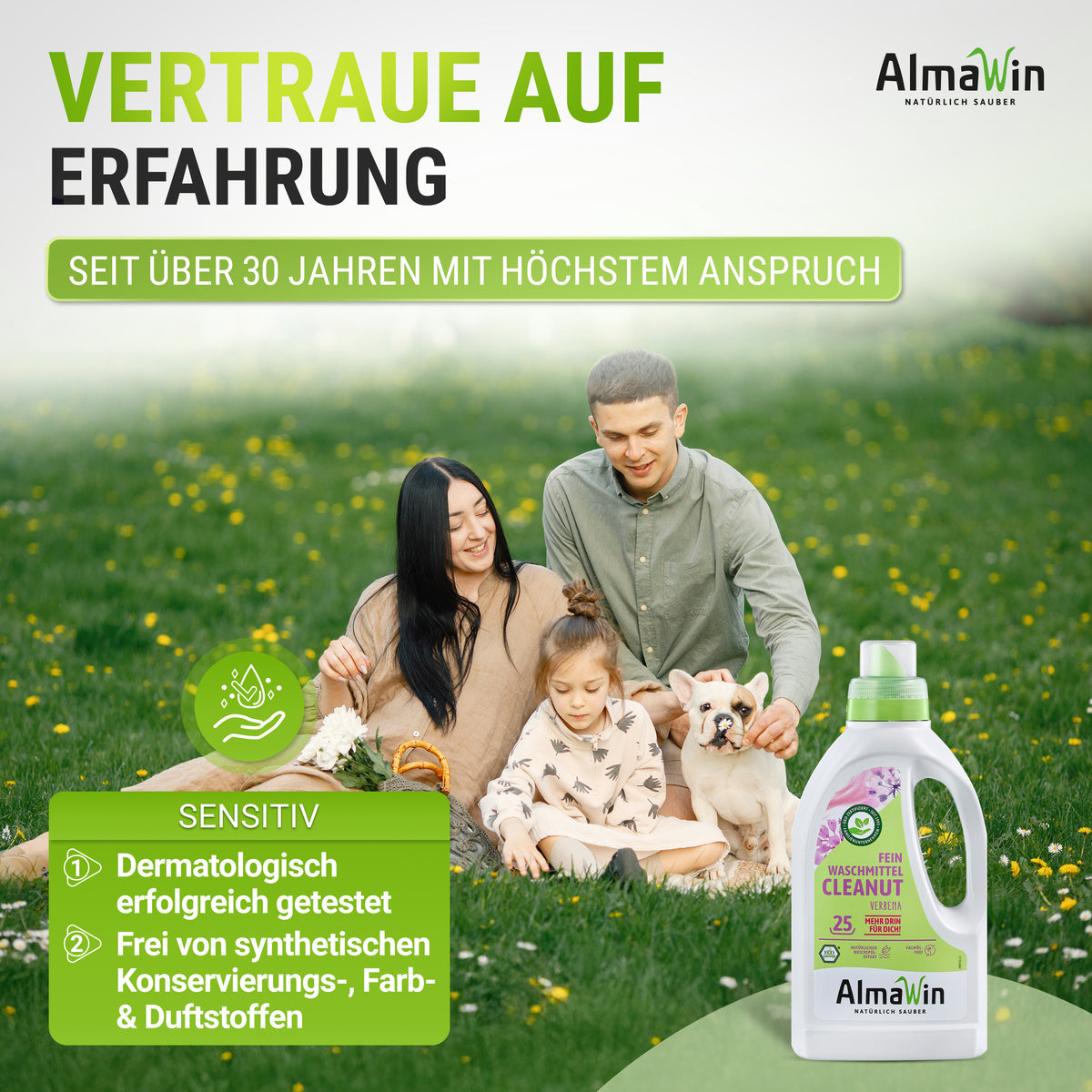 Cleanut Flüssiges Colorwaschmittel ohne Palmöl 750 ml