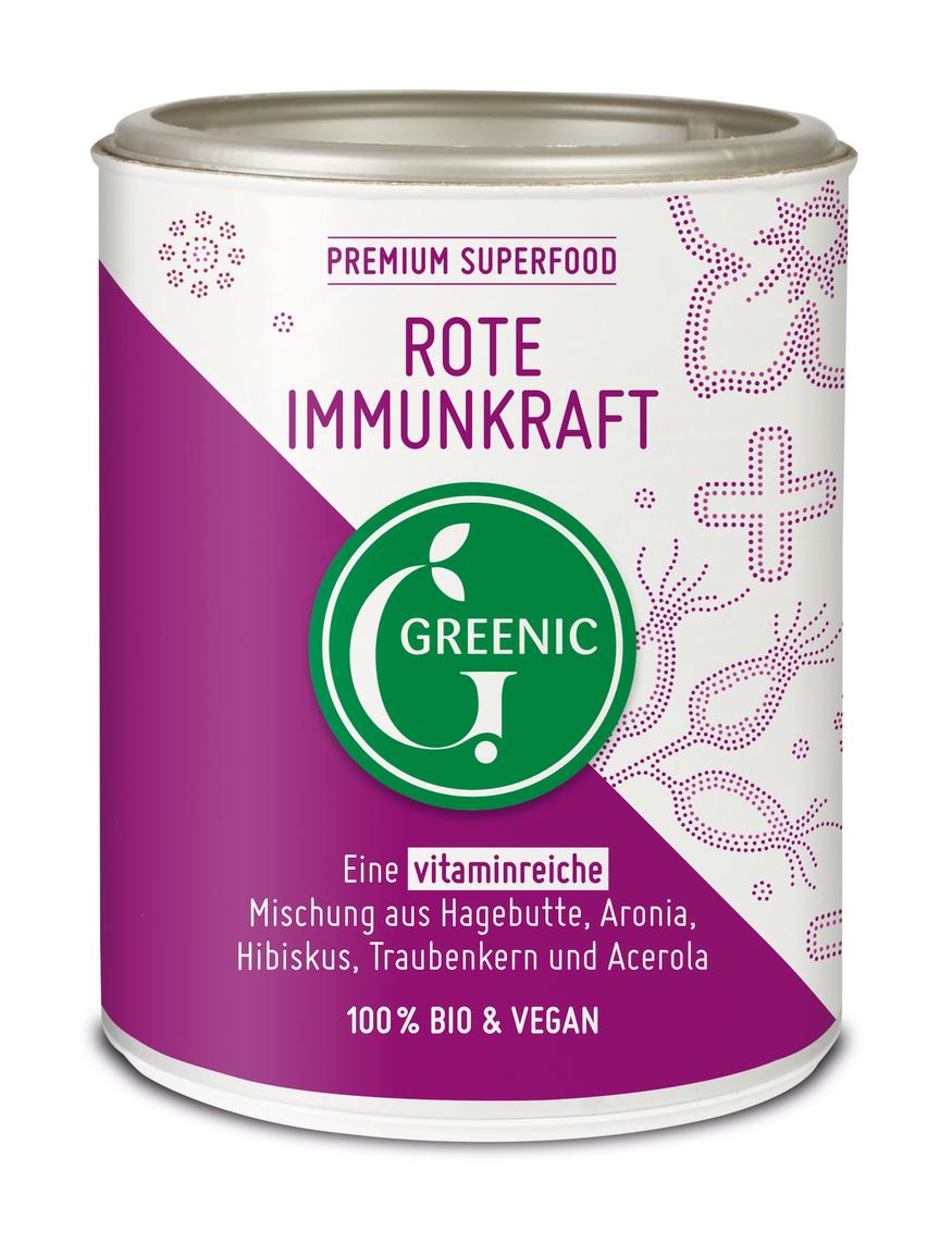 Rote Immunkraft Superfood Trinkpulver Mischung 130 g