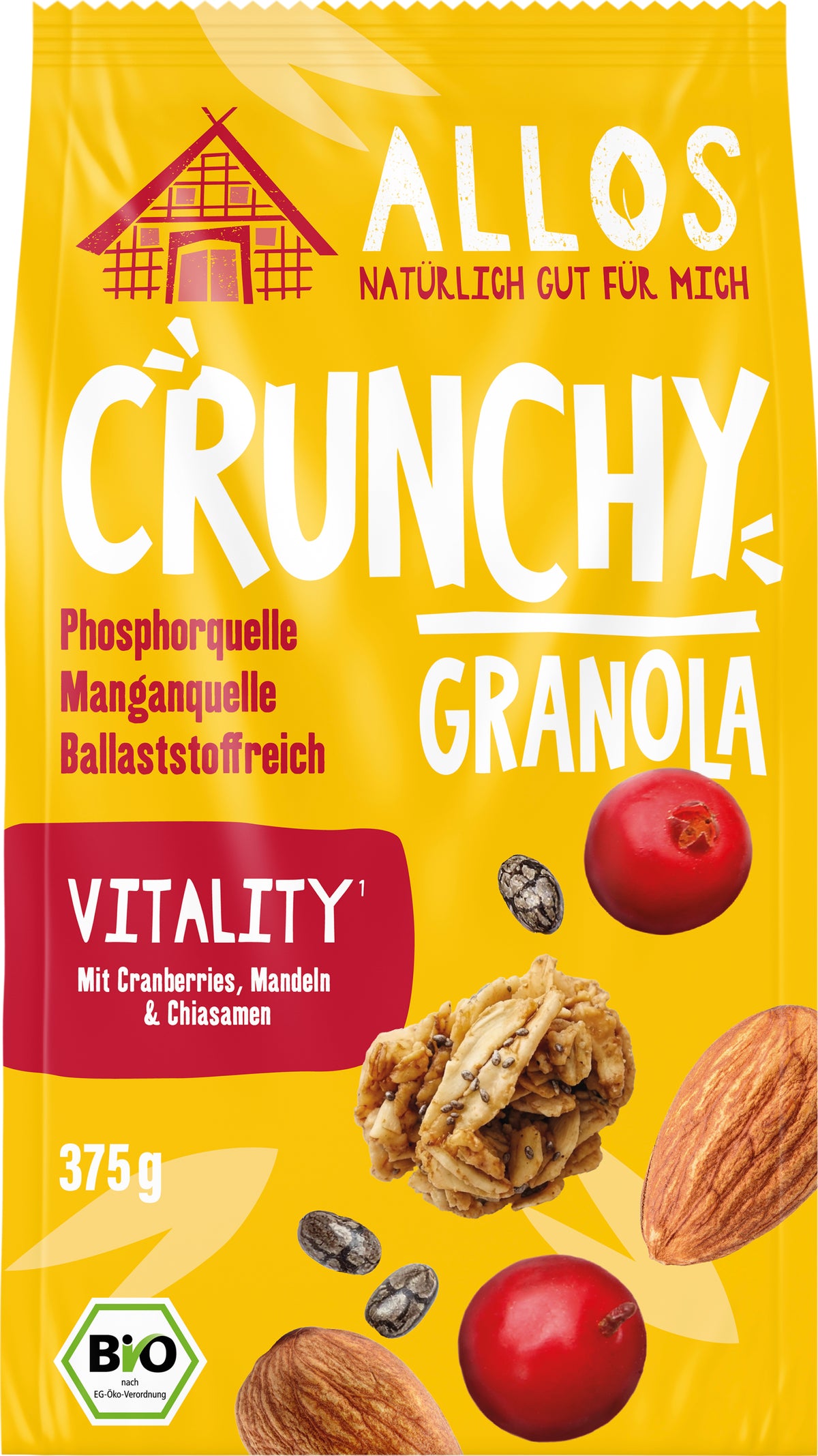 Crunchy Granola Vitality 375 g