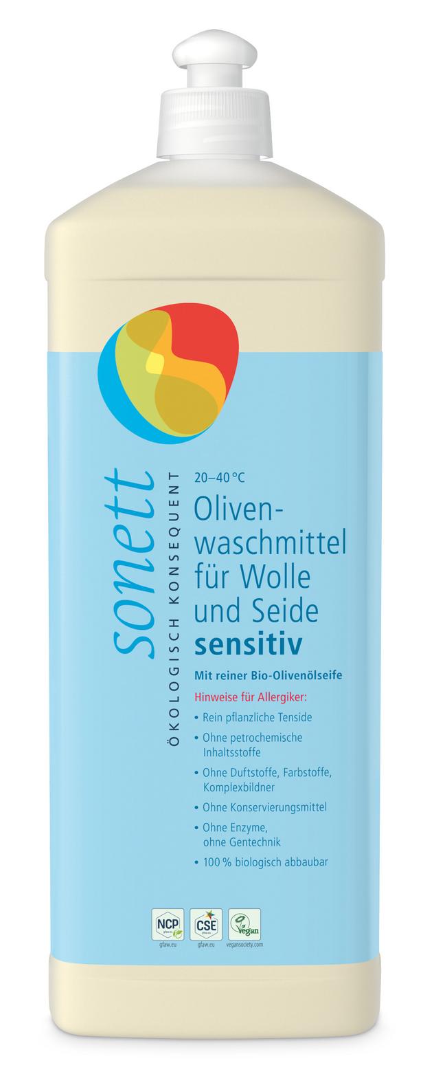 Olivenwaschmittel für Wolle&Seide sensitiv 20°30°4 1 l