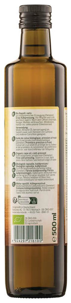 Rapsöl nativ   demeter 500 ml