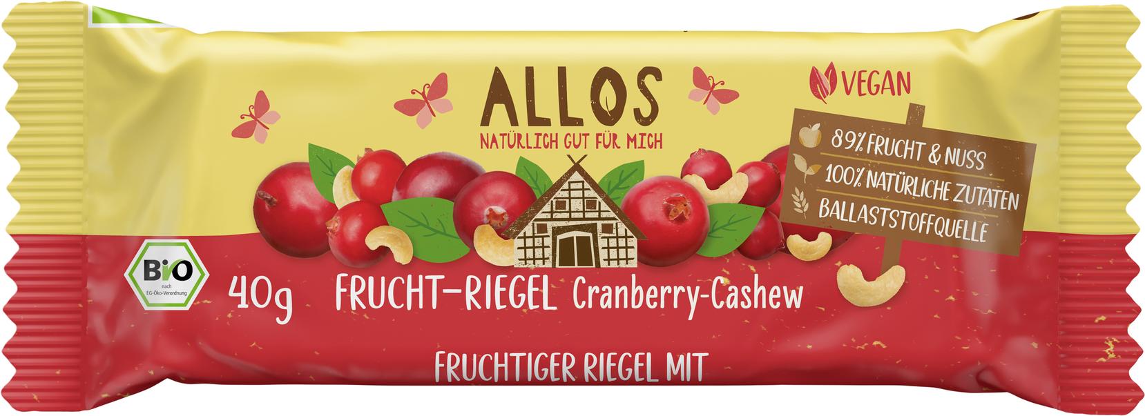 Frucht-Riegel Cranberry Cashew 40 g