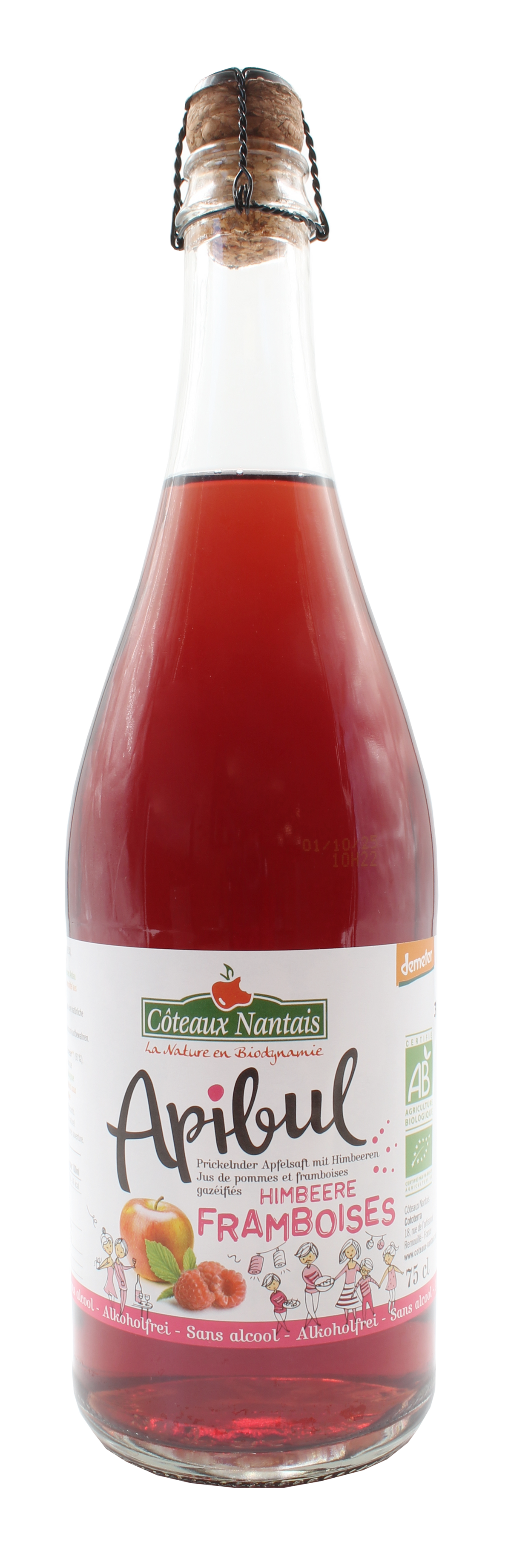 Apibul Apfel-Himbeere demeter 750 ml