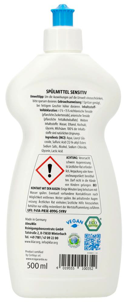 Spülmittel sensitive ohne Duft 500 ml