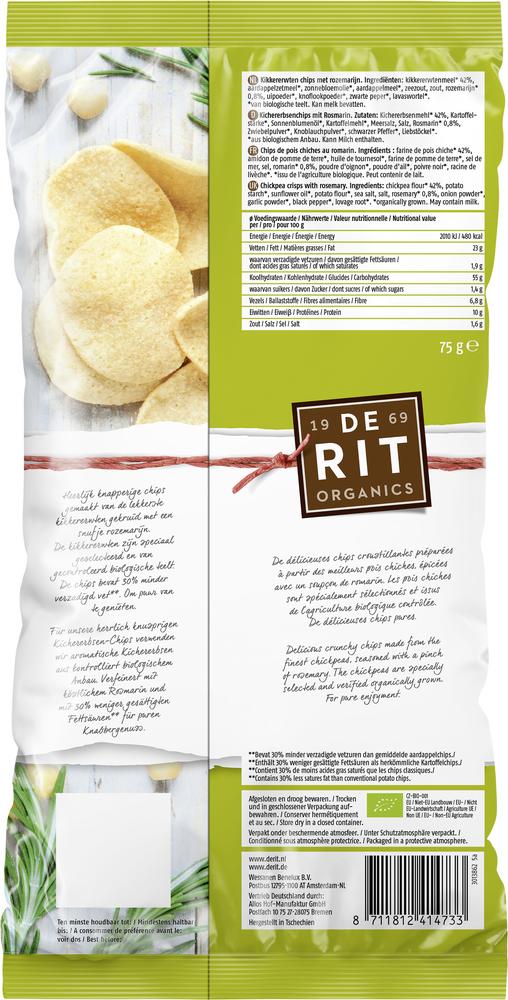 Kichererbsen-Chips Rosmarin 75 g
