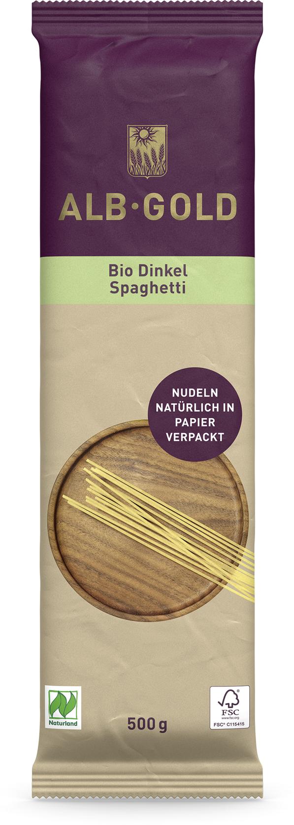 Spaghetti Dinkel Papierverpackung 500 g
