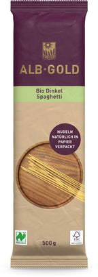 Spaghetti Dinkel Papierverpackung 500 g