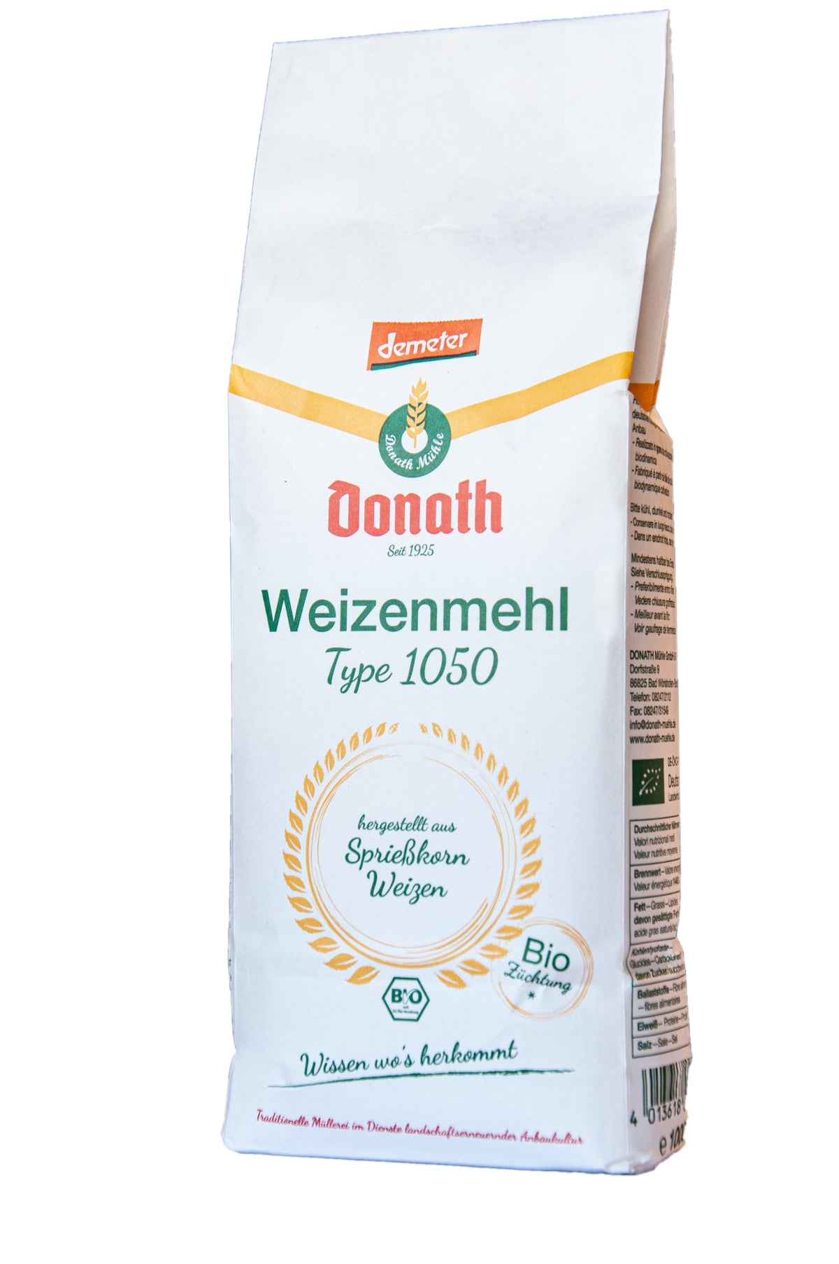 Weizenmehl Typ 1050 demeter 1 kg