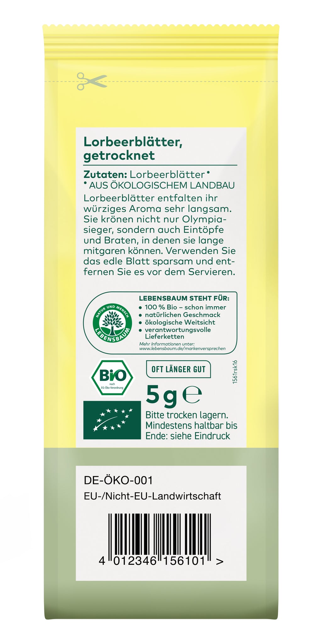 Lorbeerblatt  ganz 5 g