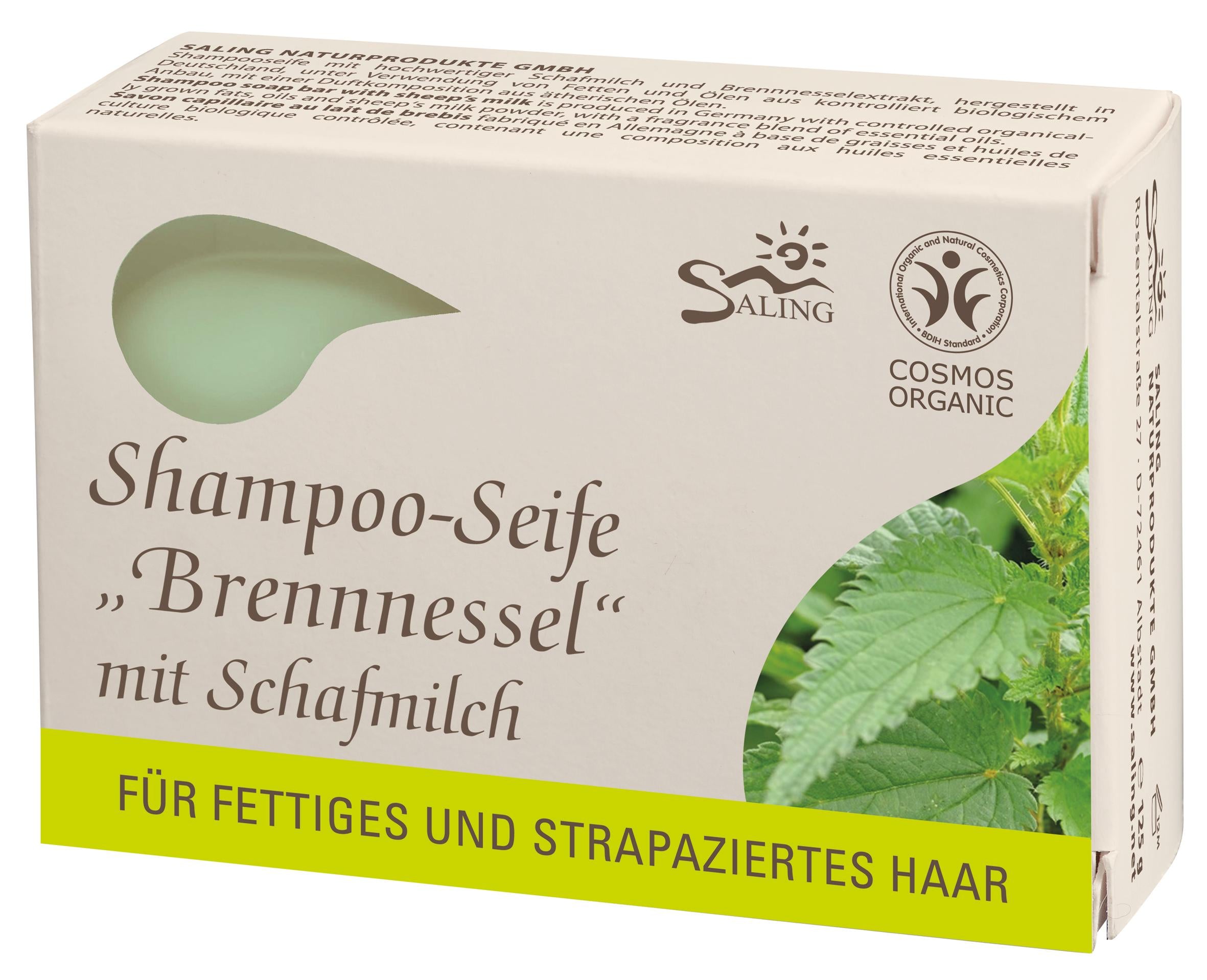 Shampoo-Seife Brennnessel fettiges+strapaziertes H 125 g