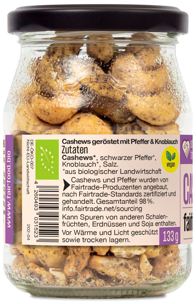 Cashewkerne Pfefferheldin Pfeffer & Knoblauch 133 g