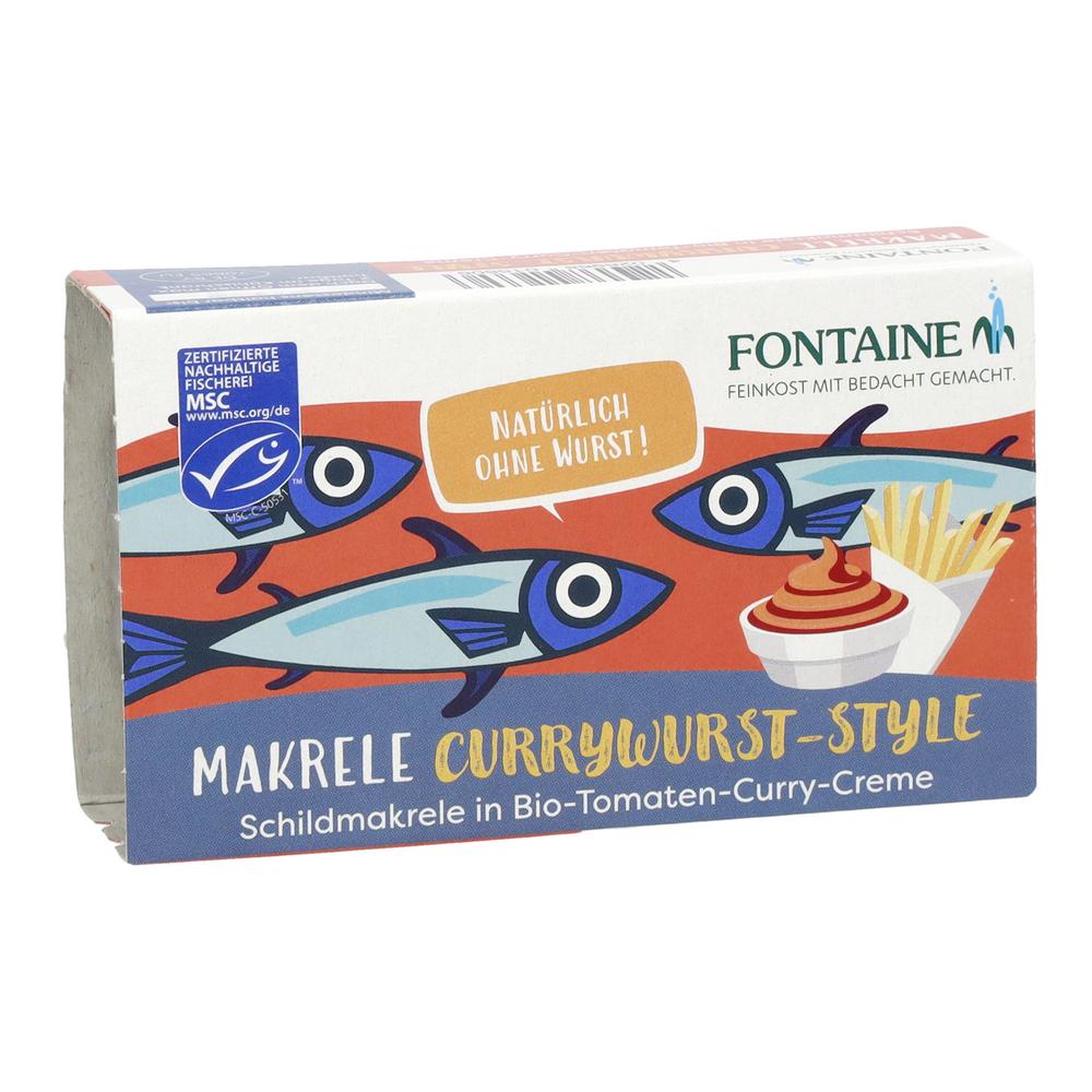 Makrelenfilets ohne Haut in Tomaten-Curry-Creme 125 g