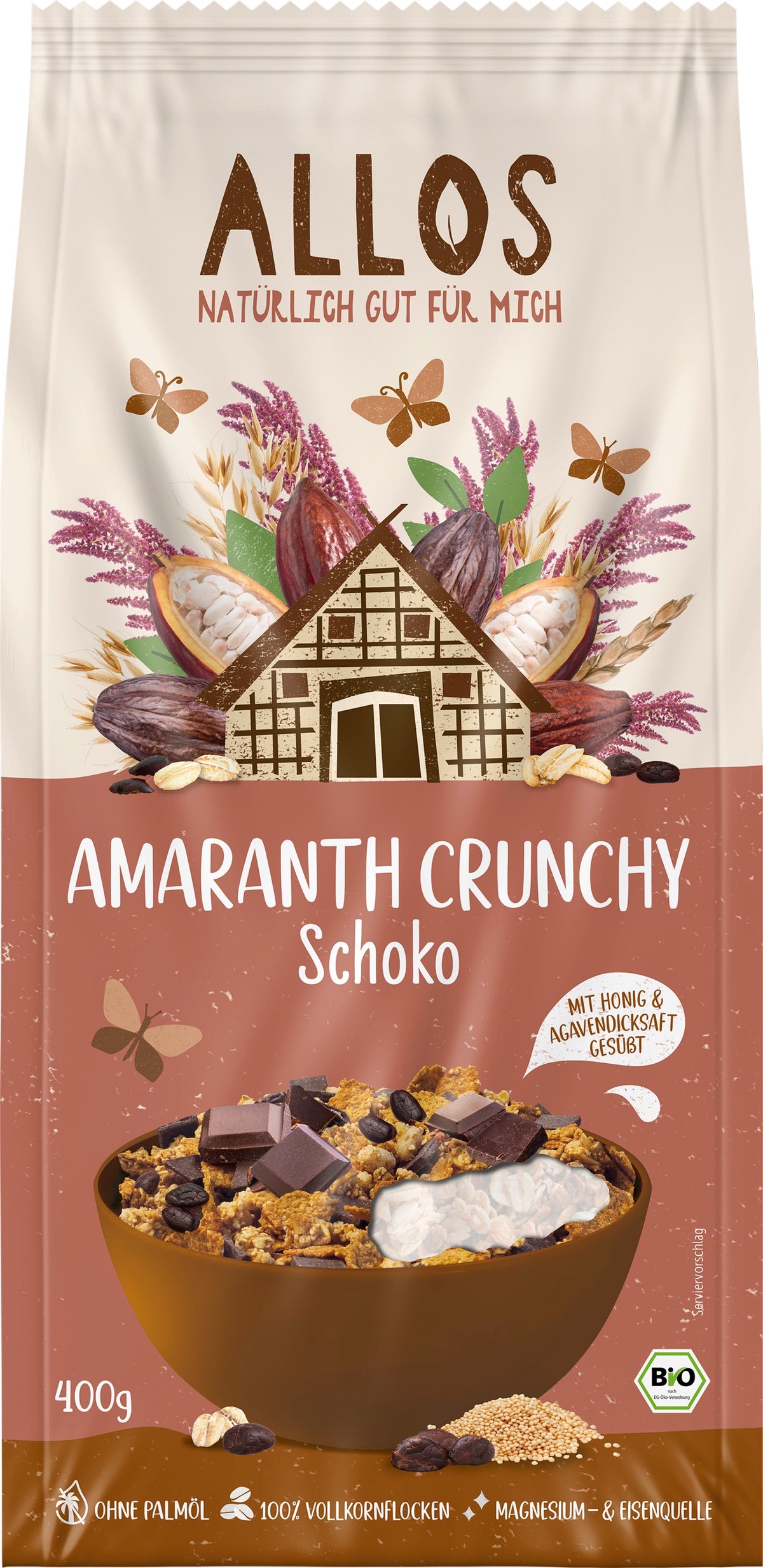 Amaranth Crunchy Schokolade 400 g