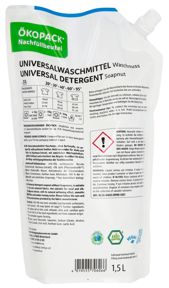 Universal Flüssigwaschmittel ÖkoPack 1,5 l