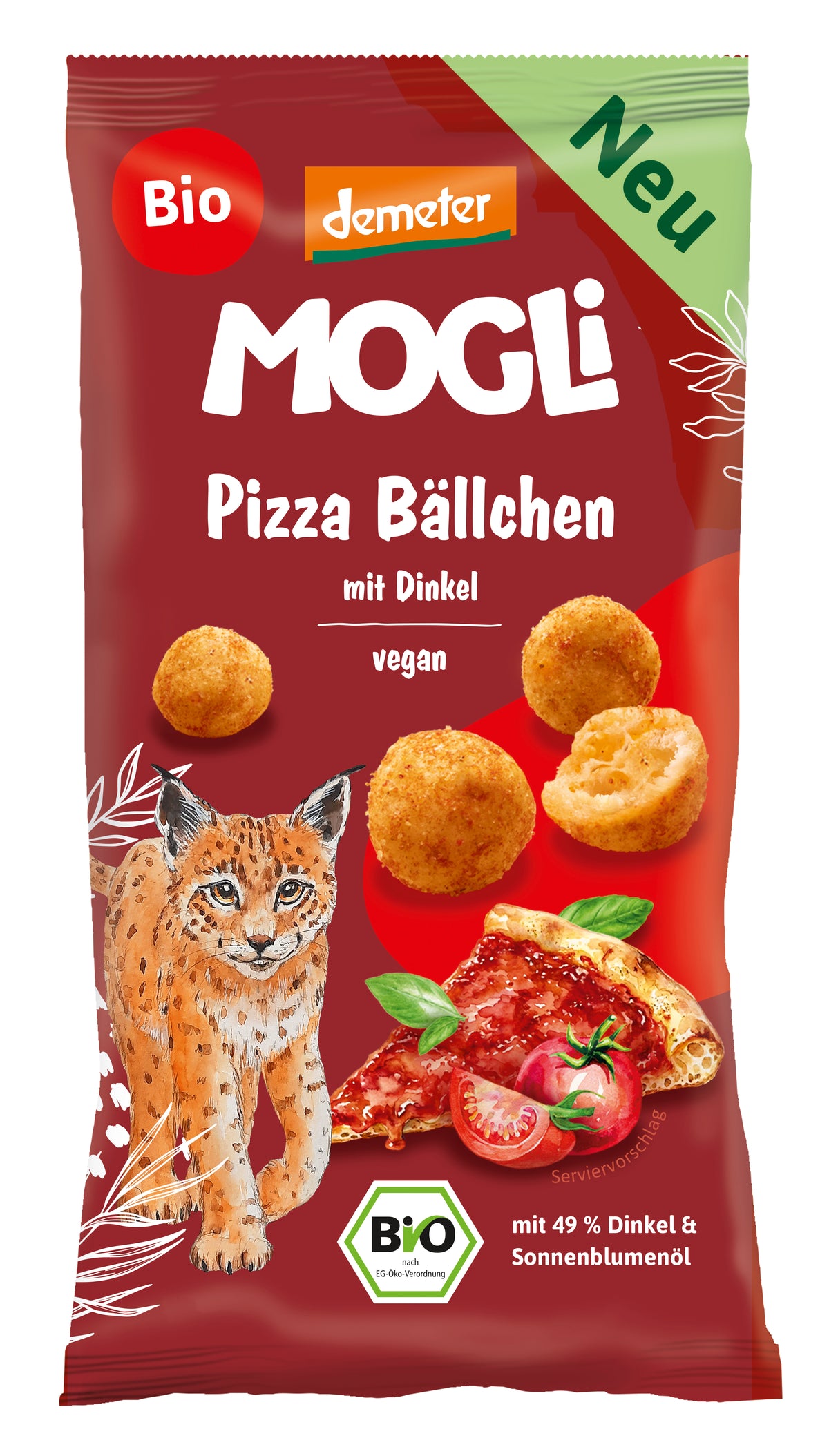 Dinkel Bällchen Pizza demeter 40 g