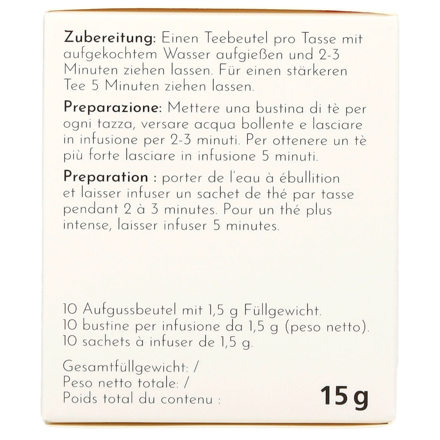 Bancha Tee im Aufgussbeutel 15 g