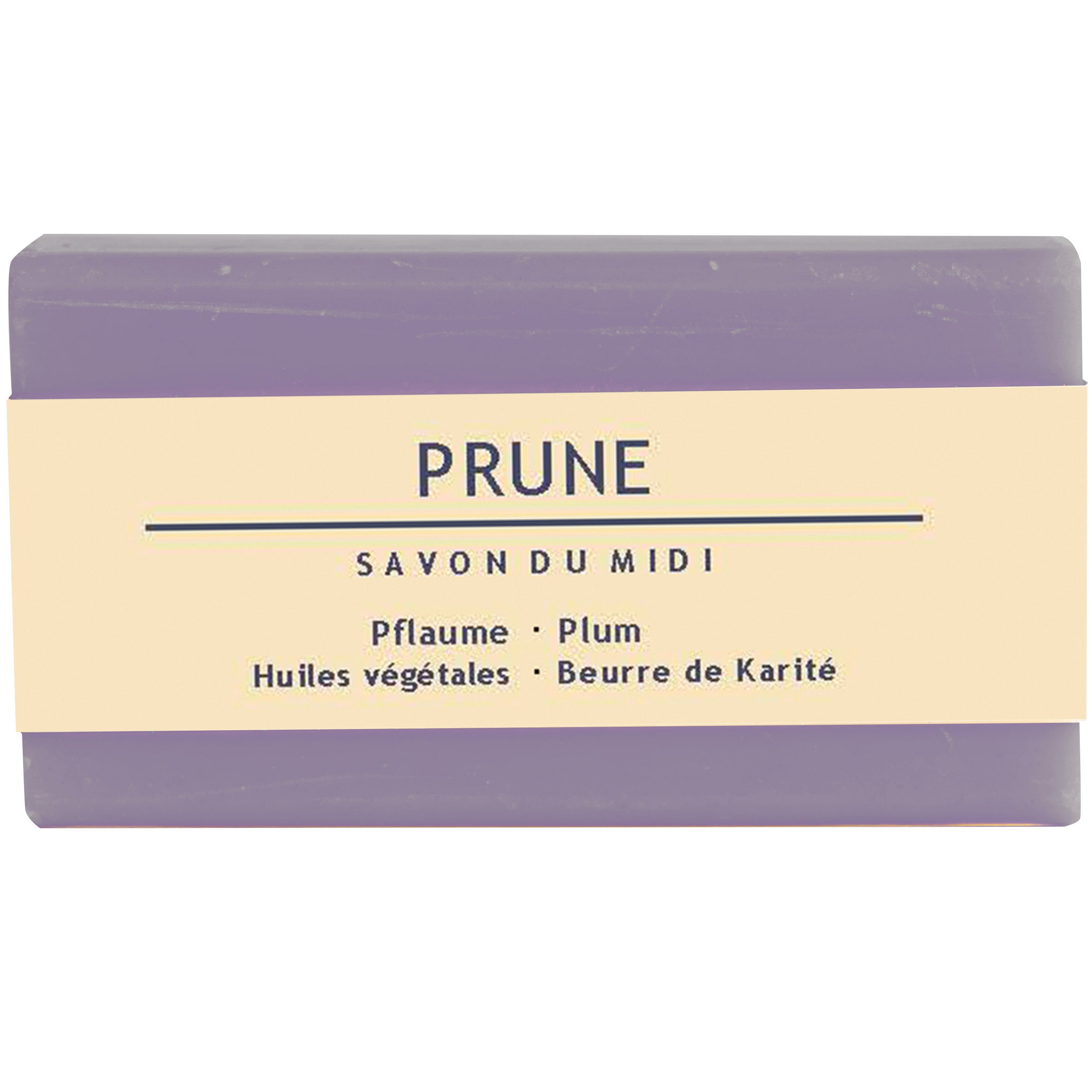 Seife mit Karité Butter Prune Pflaume 100 g