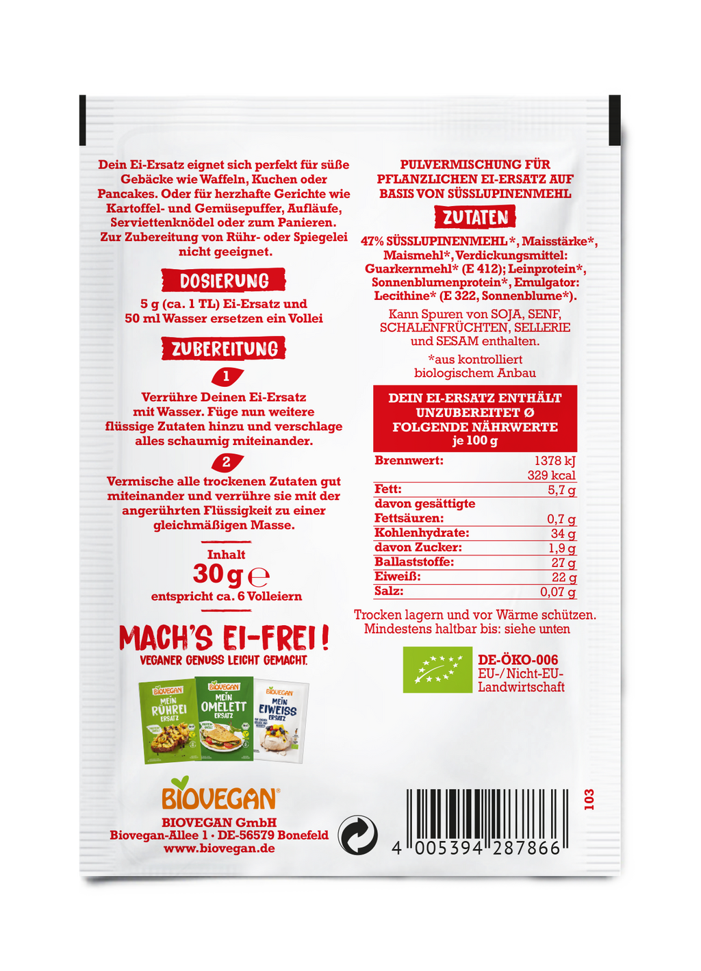 Mein Ei-Ersatz 30 g
