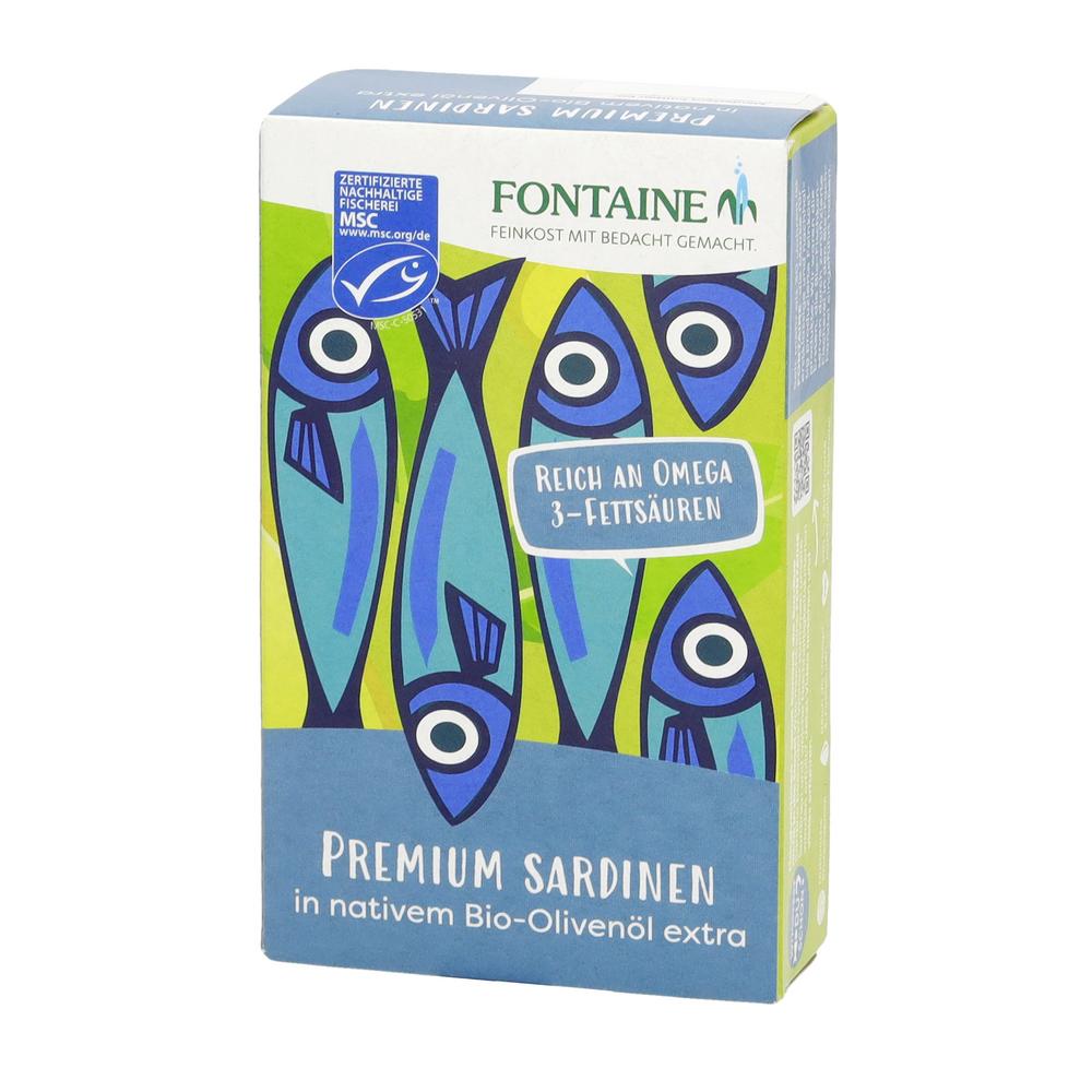 Sardinen mit Haut und Gräten in Olivenöl 120 g