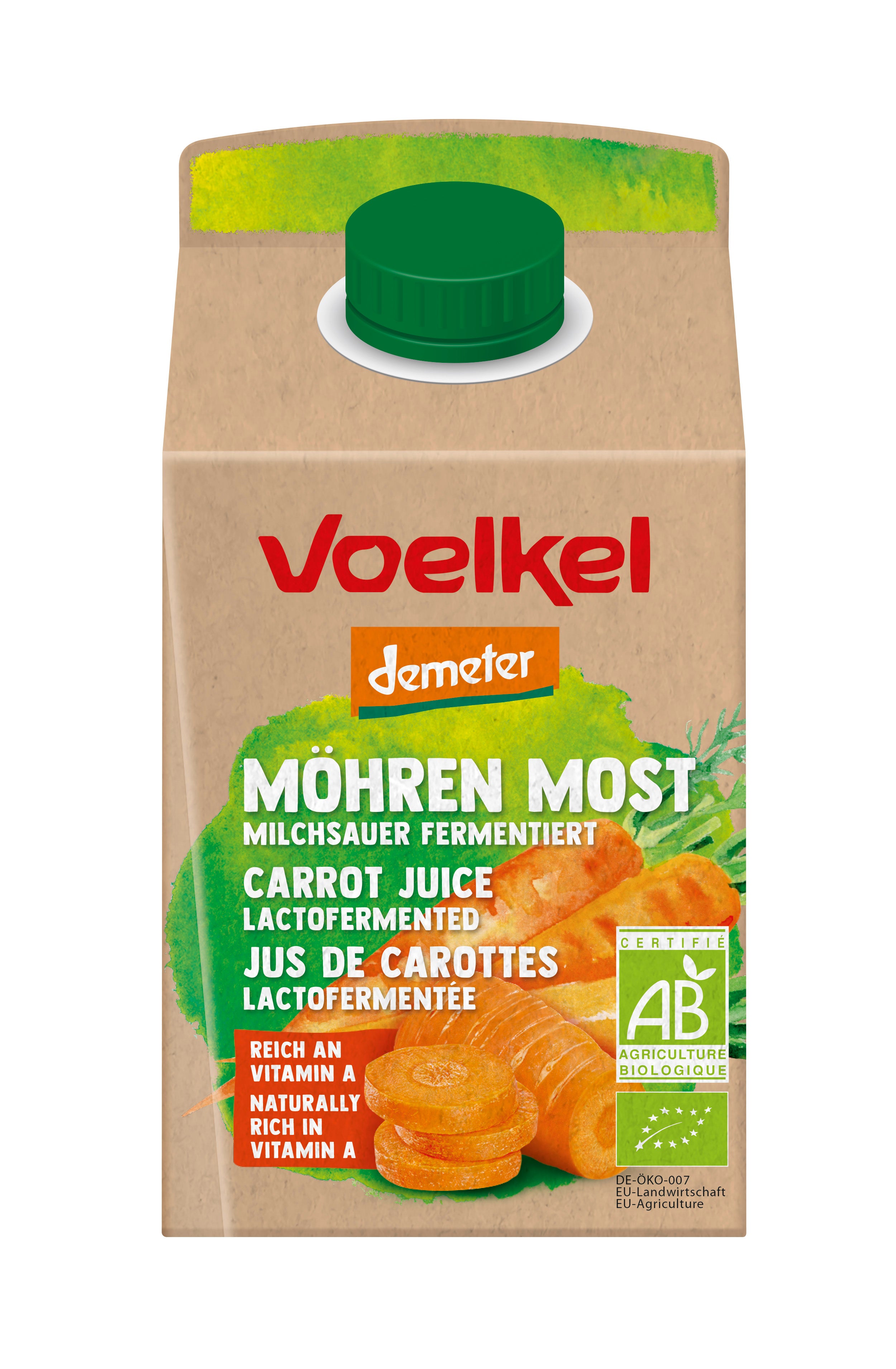 Möhrensaft milchsauer vergoren demeter Elopak 500 ml