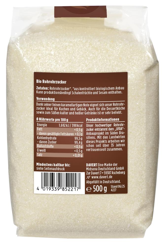 Rohrohrzucker UFRA-Projekt 500 g