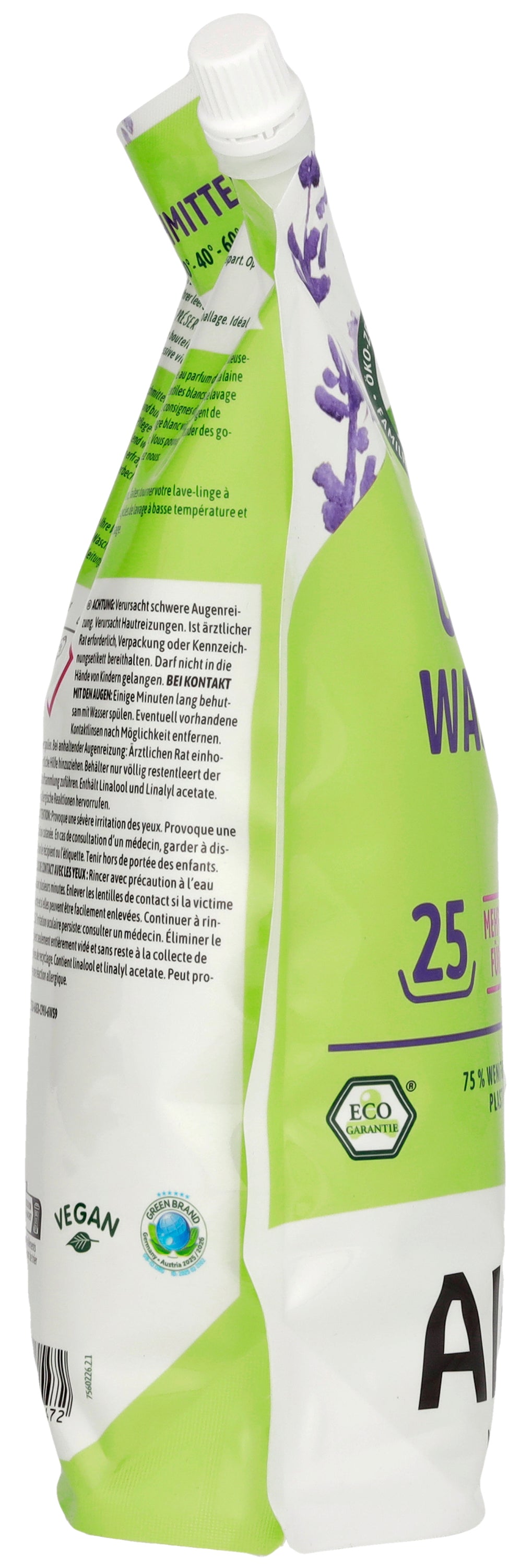 Waschmittel flüssig Öko-Standbodenbeutel 1,5 l