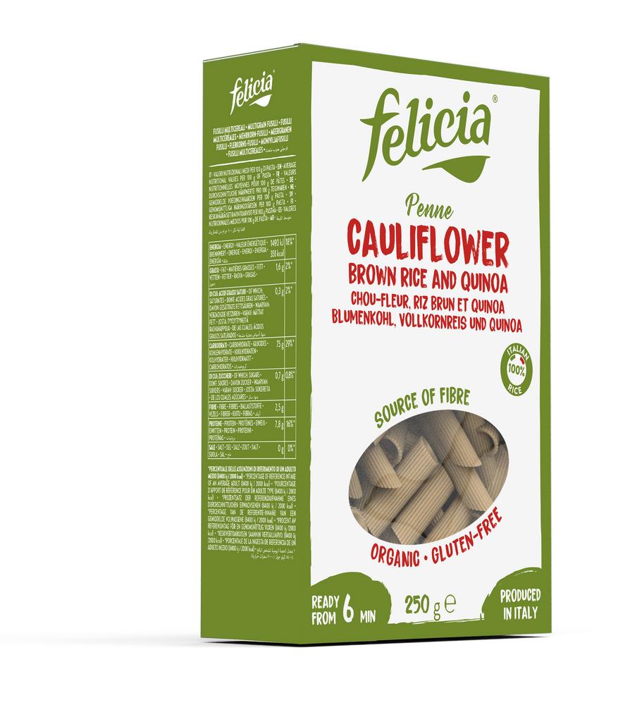 Penne Vollkornreis und Blumenkohl 250 g
