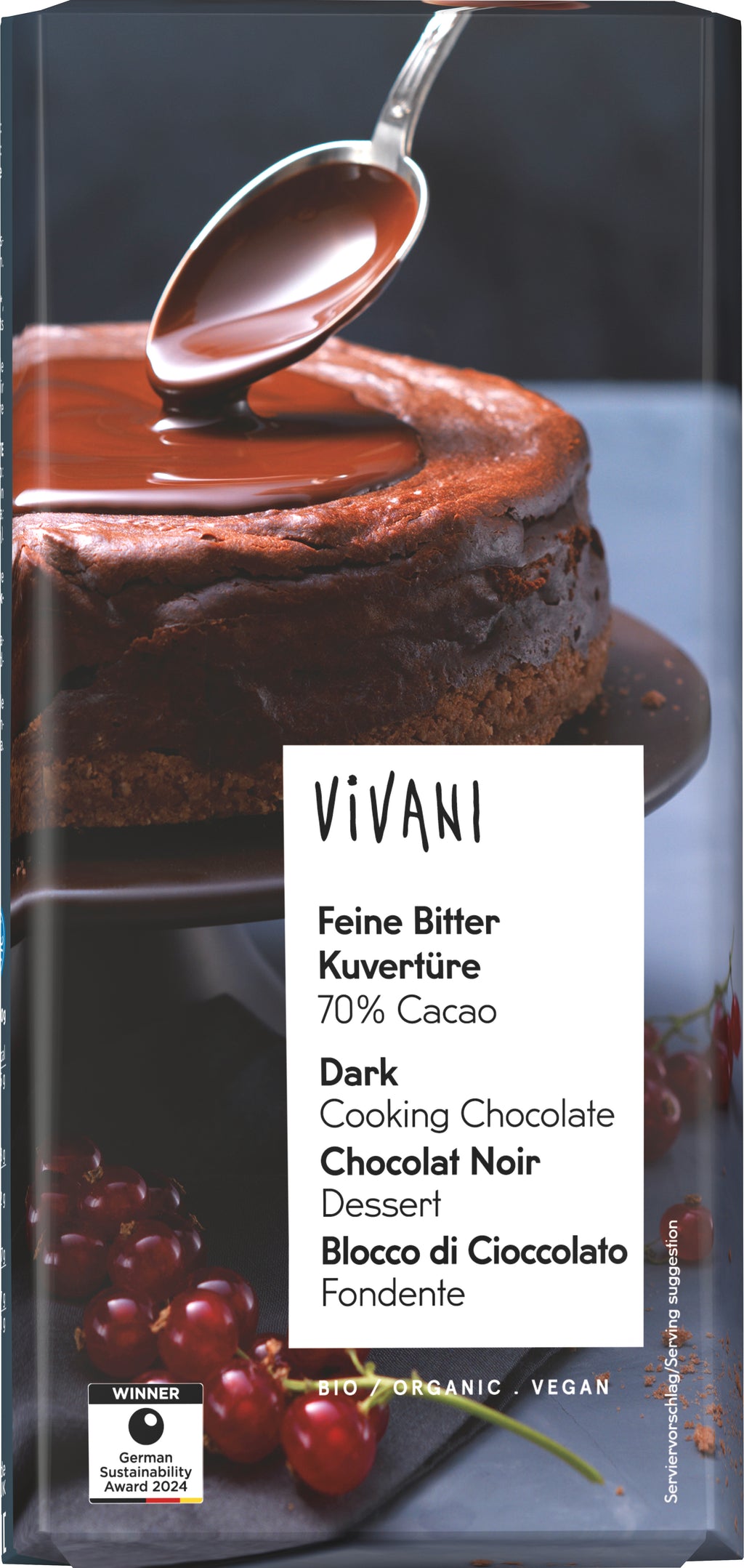 Kuvertüre Feine Bitter 70% Cacao 150 g
