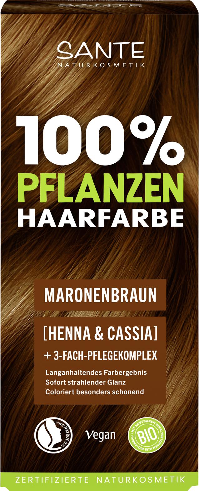 Pflanzenhaarfarbe Pflegekomplex Maronenbraun 08 100 g