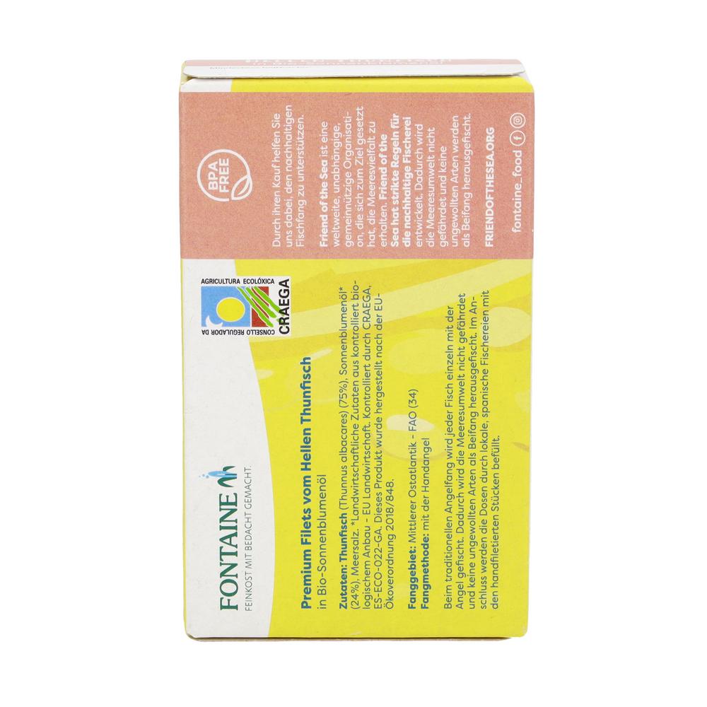 Thunfisch hell in Bio-Sonnenblumenöl 120 g