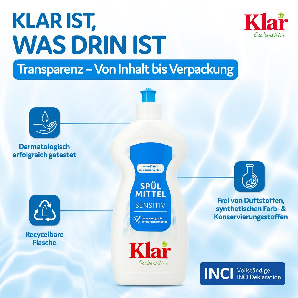 Spülmittel sensitive ohne Duft 500 ml