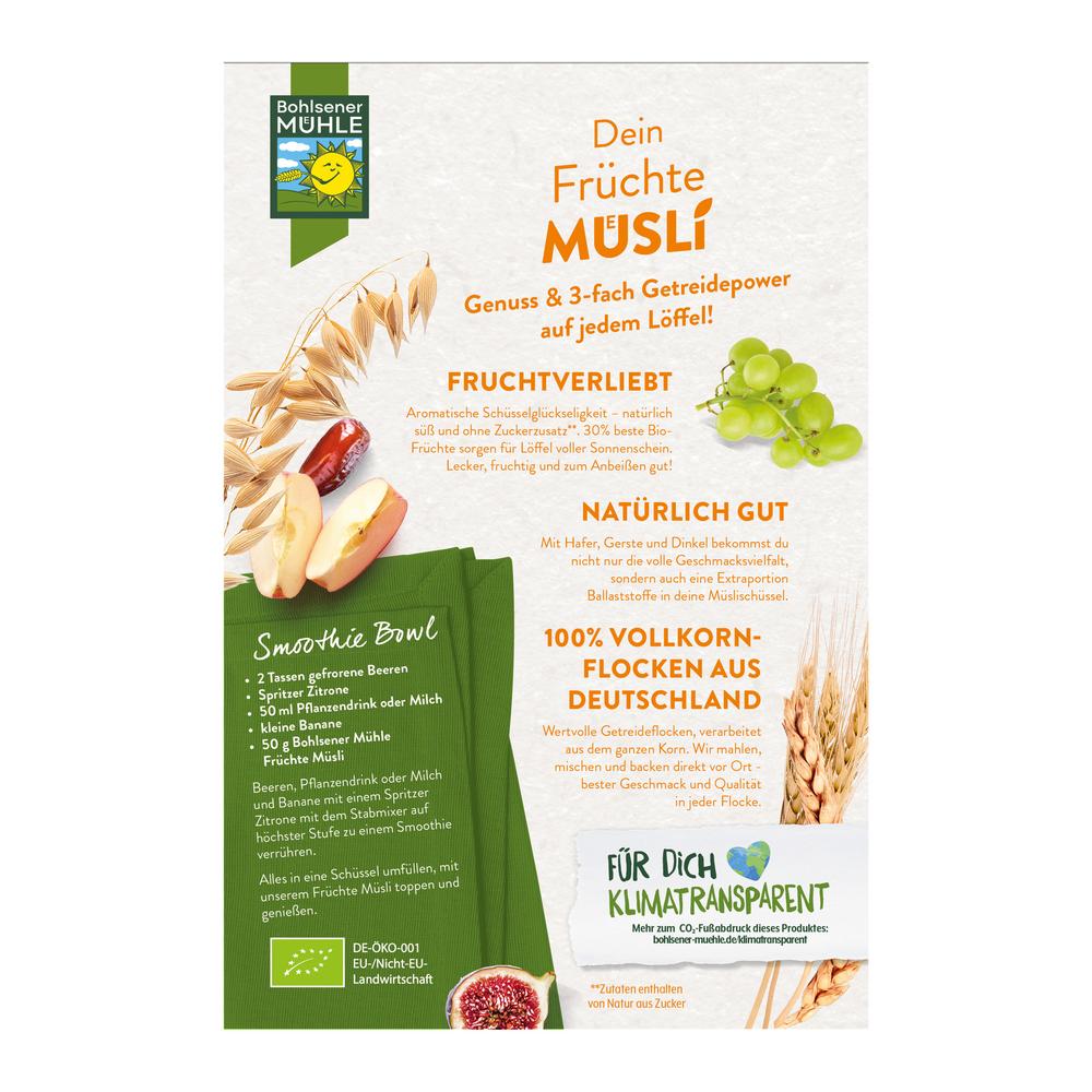 Früchte Müsli  mit 30 % getrockneten Früchten 500 g