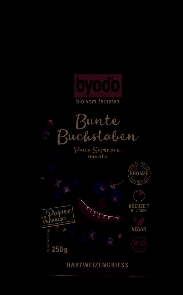 Buchstabennudeln bunt semola 250 g