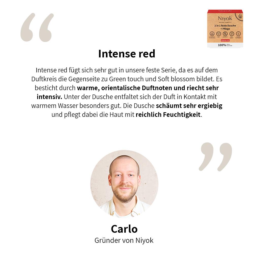 2in1 feste Dusche & Pflege Intense Red 80 g