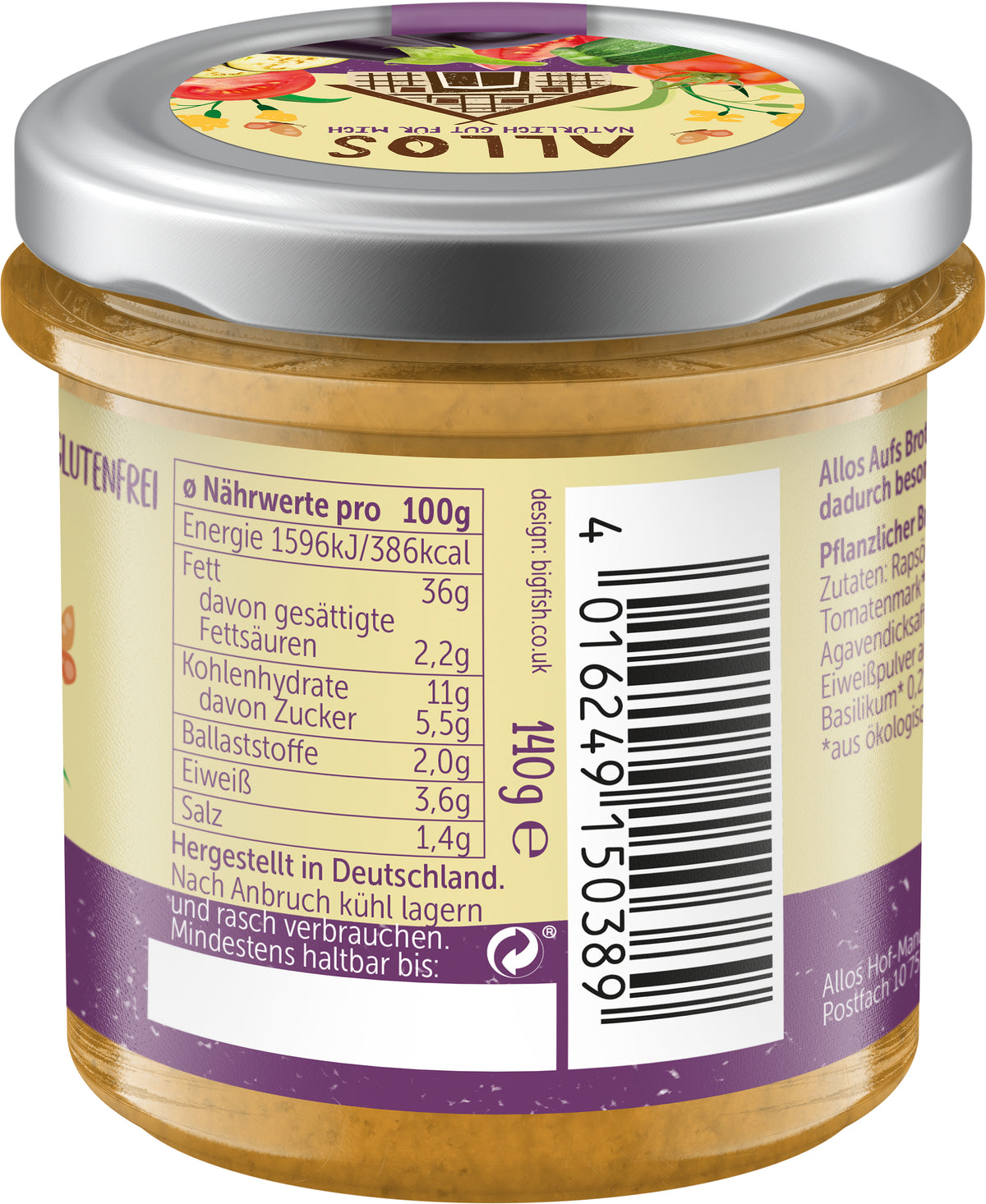 aufs Brot Toskana 140 g