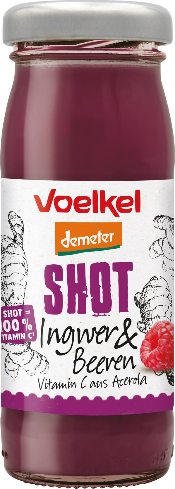 Shot Ingwer & Beeren demeter 2er Facing 95 ml