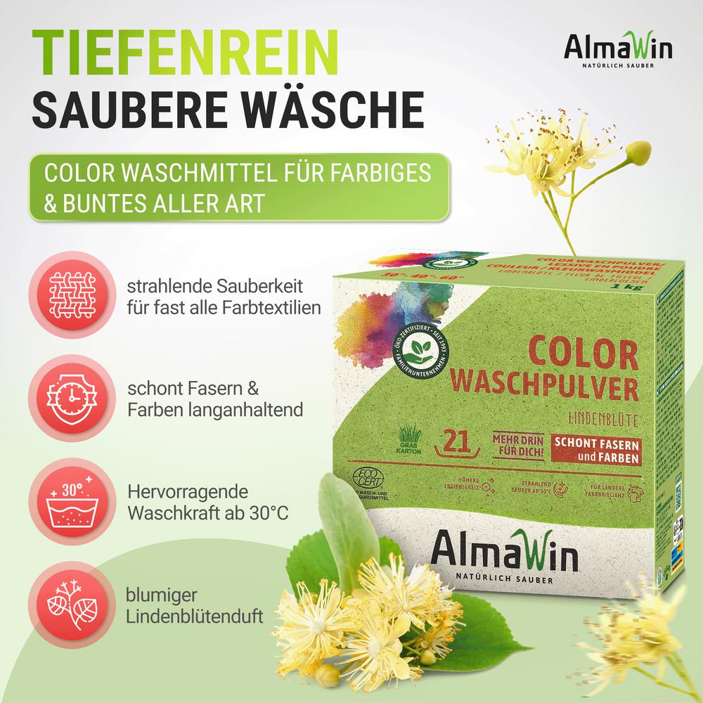 COLOR Waschmittel Lindenblüte 1 kg