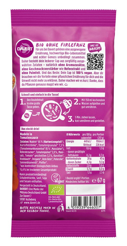 Noodle-Cup Tomatensauce 67 g