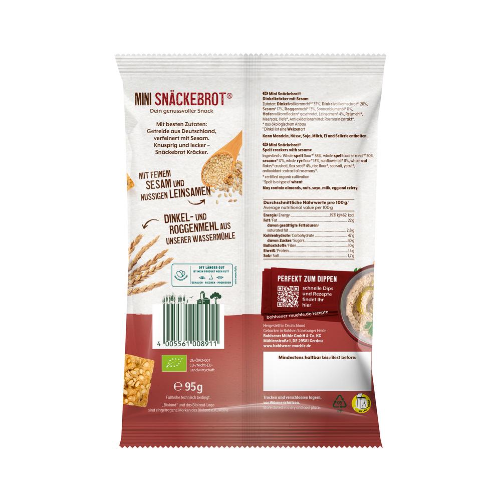 Mini Snäckebrot Sesam & Dinkel 95 g
