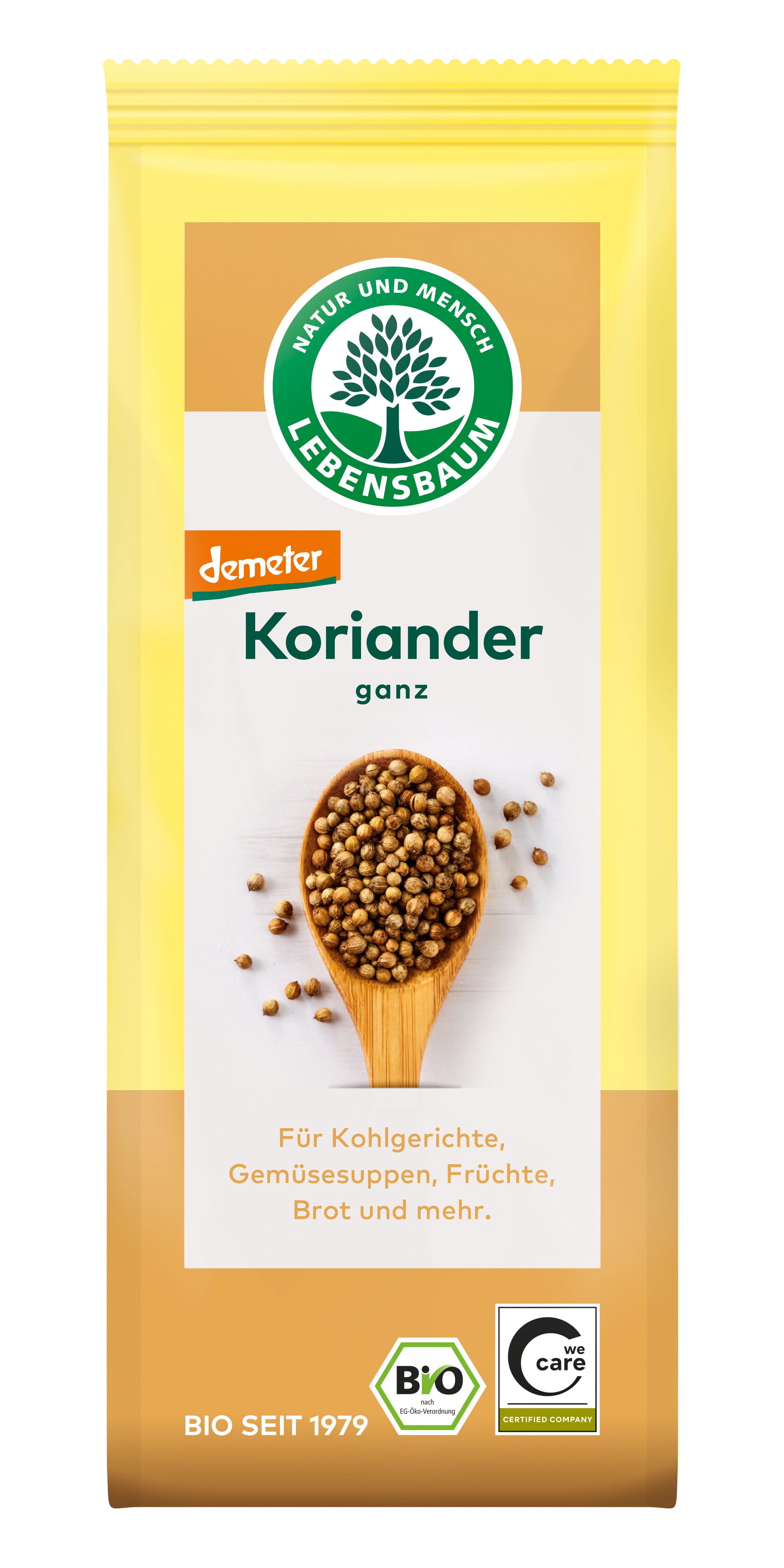 Koriander  ganz  demeter 30 g