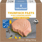 Thunfisch Filets in Sonnenblumenöl  aus Angelruten 185 g