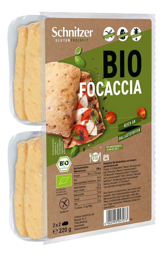 Focaccia Maisbrötchen mit Kräutern 220 g
