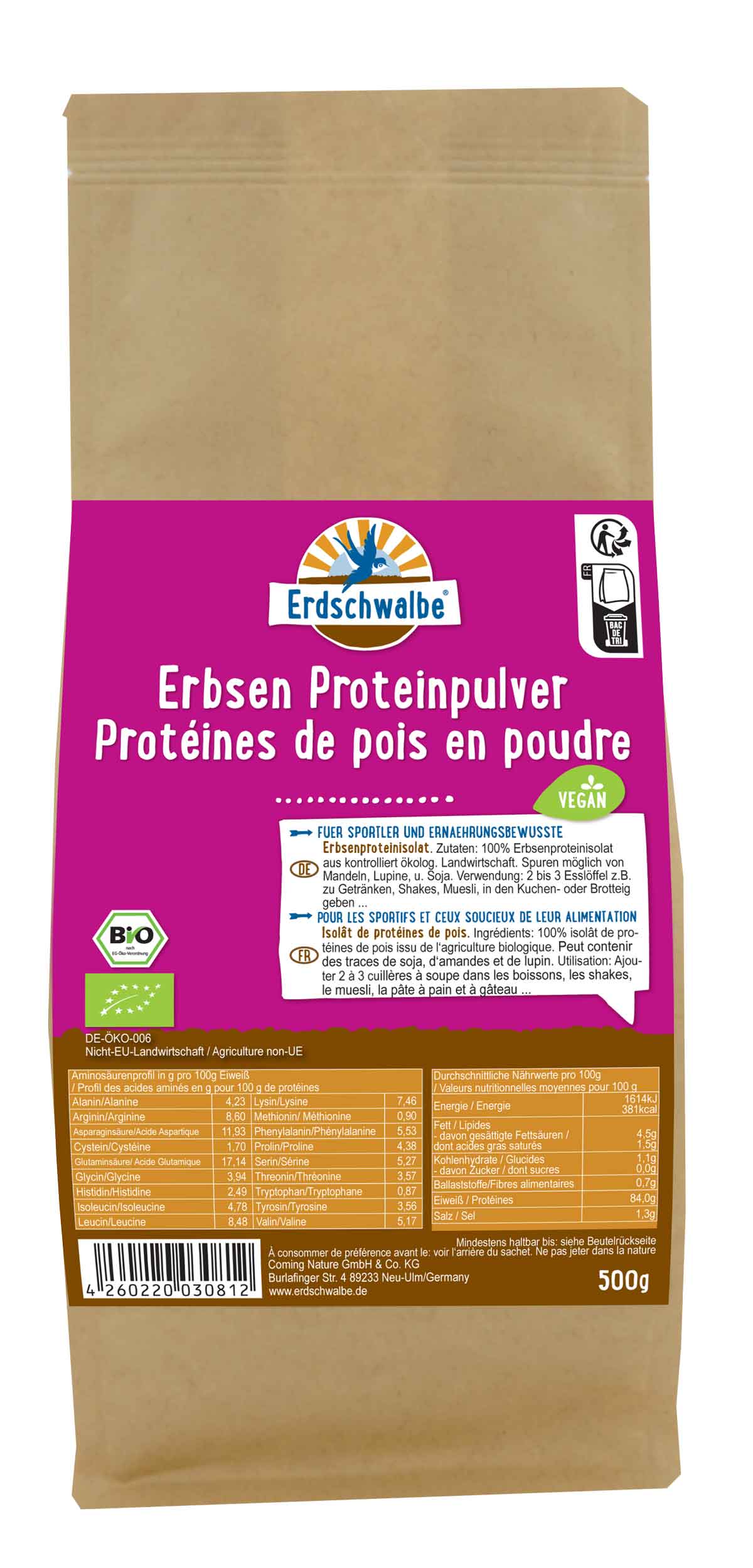 Erbsen-Protein Pulver  500 g