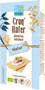 Croq'Hafer Natur glutenfreies Knäckebrot 160 g