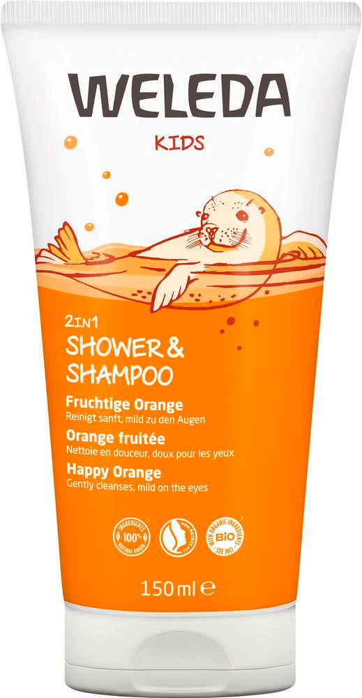 Kids 2in1 Shower&Shampoo Fruchtige Orange 150 ml