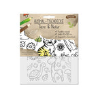 Ausmal-Tischdecke aus Papier Tiere & Natur 1 Stk